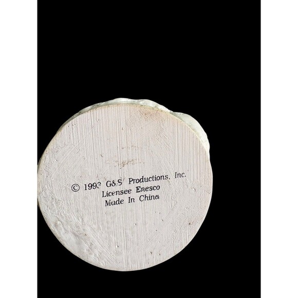 Vintage 1993 Enesco Golf Ball Figurine Happy Holly Days Christmas Decor - Picture 6 of 7